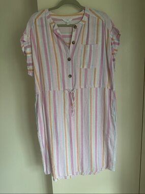 Time and Tru stripes short sleeve dress